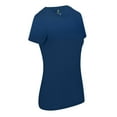thumbnail image 3 of ACTIVE UNIFORMS SCRUBS Women's Short Sleeve Round-Neck T-Shirt Under Scrub (True Navy Blue, Small), 3 of 6