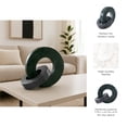 thumbnail image 5 of Home Decor and Bathroom Decor Marble Double Ring - Modern Shelf Sculpture and Office Accents for Room Styling - Coffee Table Ornaments and Living Room Decor Statues Design - 6", Green & Black, 5 of 11