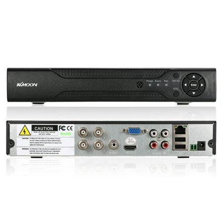 Digital Video Dvr - KKmoon 4CH 1080P Hybrid NVR AHD TVI CVI DVR 5-in-1 Digital Video Recorder P2P Cloud Network Onvif Digital Video Recorder support Plug and Play Phone APP Free CMS Browser View Motion Detection PTZ for