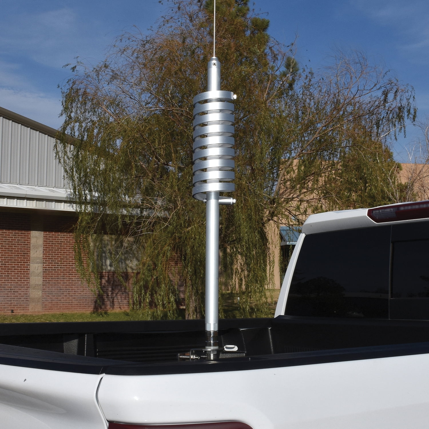 Tram 37,000-Watt Big FlatCat Trucker Aluminum CB Antenna with 51-1/4-Inch Stainless Steel Whip and 9-Inch Shaft