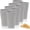 8pcs Grey Wheat Straw Cups, variant on EI Wheat Straw Cups 8pcs Grey Plastic Reusable Cups for Kitchen Unbreakable Plastic Drinking Glasses for Water, Coffee, Juice, Tea