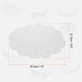 thumbnail image 2 of Uxcell 150pcs Lace Paper Doilies 12 x 8.5 Inch White Oval Disposable Decorative Paper Placemats Hollow Flower Absorbing Papers for Cakes Desserts Food Decoration Wedding Birthday, 2 of 7