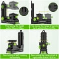 thumbnail image 3 of Fine-tuning Bracket Mount for Laser Level, 360° Multifunctional Magnetic Pivoting Base with Adjustable Spring Clip, 3 of 9