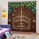 thumbnail image 1 of 2 Piezas / De Cortinas De Navideño, Ventana, Cortina, , Cortina, Con Ganchos Y Anillos De Instalación, Cortinas Con Aislamiento Térmi - 170x200cm Soledad Cortina de ventana de Navidad, 1 of 3