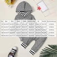 thumbnail image 3 of Dmsael Newborn Infant Baby boy Clothes Long Sleeve Letter Romper Hooded Pants Outfits Set,6-9 Months, 3 of 7