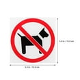 thumbnail image 5 of 4 Pieces Forbid Pet inside Sign Stickers Dog Premises Door Office, 5 of 8