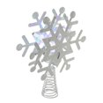 thumbnail image 2 of 11.5" LED Lighted Decorative Snowflake Christmas Tree Topper with Projector, 2 of 3