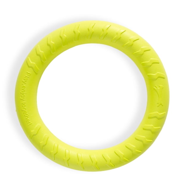 Greeniant Anillo de entrenamiento para morder, animales de interior para exteriores, juguetes voladores de EVA, mordedor, mascotas grandes y pequeñas, Suministros para perros Verde Greeniant PT003590-03
