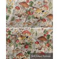 thumbnail image 6 of Spring Summer Mushroom Linen Curtain Valance for Bedroom/Bathroom/Kitchen/Office/Living/Dining Room Window,Pastoral Country Botanical Rod Pocket Topper Decorative Cafe Drapes Panel 54"x18", 6 of 6