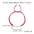 thumbnail image 2 of 6.3-11.8 Inch Cross Friendship Bracelet Adjustable Braided Rope - Strand Wristband for Women Men Boy Girls - Handmade Braided Cross Black Red String Protection Jewelry, 2 of 2