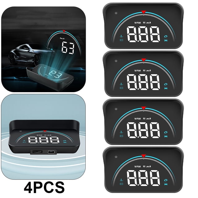 Coche Digital HUD Fuente Coche GPS Alarma Voltaje Piezas Automóvil