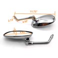thumbnail image 3 of Speravity Espejos retrovisores para motocicleta de 2 piezas, galvanoplastia de alta definición, accesorios transparentes resistentes al desgaste para Accesorios para motos Speravity VI002052-00B, 3 of 6