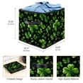 thumbnail image 3 of Saint Patrick's Day Foldable Toy Box Organizer Bins Storage Cubes with Handle, 10.8"x10.5"x10.6", Large Capacity, 3 of 6