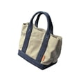 thumbnail image 4 of Bolso de mano de lona jinwen para mujer de gran capacidad Con bolsillo externo, 4 of 8