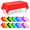 Colorful Rectangle-24pcs, variant on 24 Pack Mix Color Plastic Tablecloth Disposable Rainbow Colorful Rectangle Table Covers For Party Birthday Wedding Fiesta Home Dec