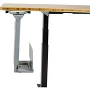 Under Desk CPU Holder – Adjustable Steel Computer Tower Mount with 360° Swivel, Height & Width Adjustable PC Holder for Office or Standing Desk, Gray