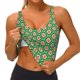 thumbnail image 3 of Fotbe 60s and 70s Style Sujetador Deportivo Largo sin Aros para Mujer con Almohadillas y Soporte Medio, Transpirable y Absorbente, Camiseta Tipo Chaleco o Tank Top-Small, 3 of 8