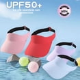 thumbnail image 3 of Sombrero de verano para niños, protector solar, para deportes al aire libre, antiultravioleta, de seda helada, sin marcar, con la parte superior vacía, 3 of 5