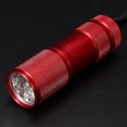 thumbnail image 6 of Anvazise Mini 9 LED Ultra Violet UV Blacklight Portable Flashlight Torch Light Lamp Silver XS, 6 of 13