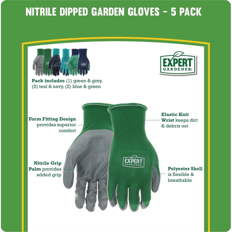 Grip & Protect Garden Gloves - Large - Esschert Design USA