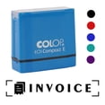 thumbnail image 2 of Printtoo Invoice Self Inking Rubber Stamp Pre-Inked Office Stamp- Home Office Business Stationery, Red- 42 x 9 mm, 2 of 7