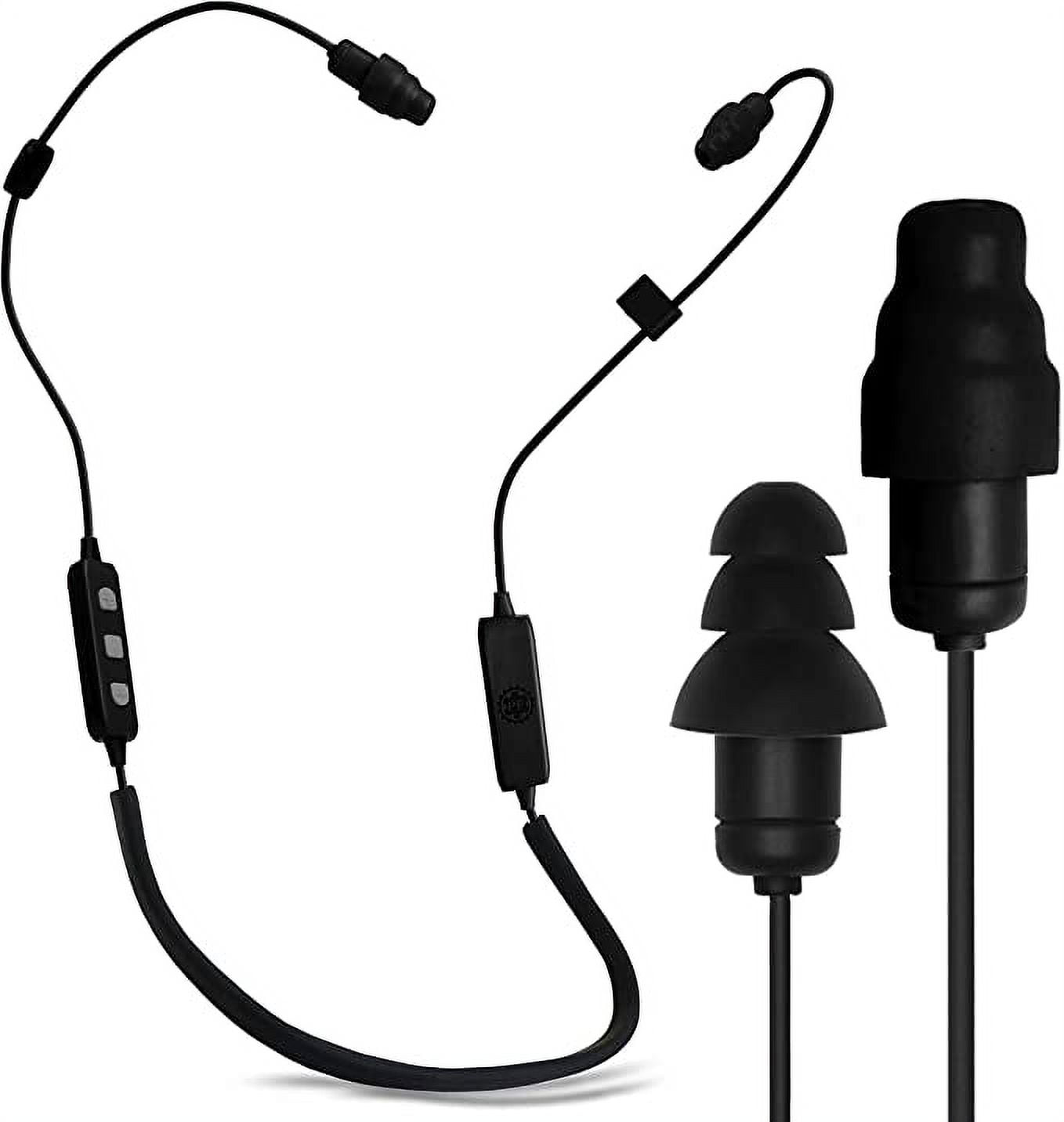 Free Shipping Plugfones Liberate 2.0 Bluetooth Earbud Work Listening Headset with Noise Cancelling Plugs Music Mic Blue Yellow Walmart Walmart
