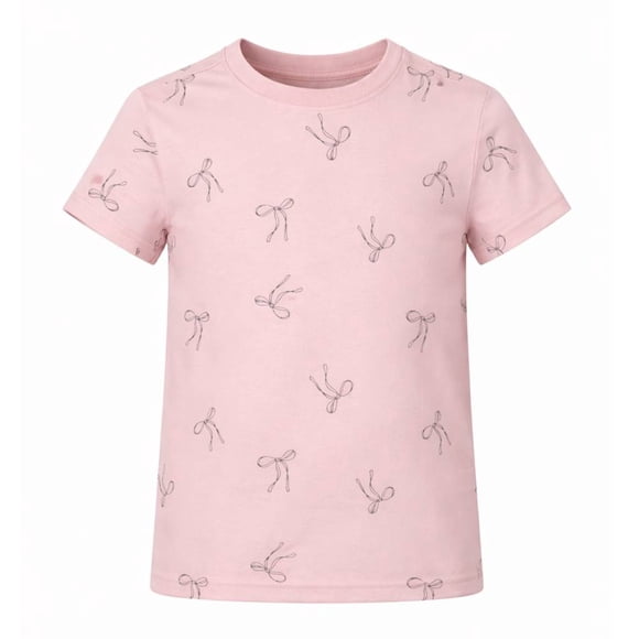 Playera George para niña, Manga Corta, Rosa, Talla 10