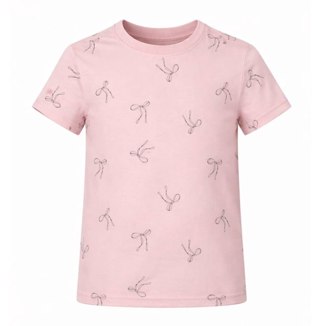 Playera George para niña, Manga Corta, Rosa, Talla 8