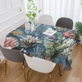 thumbnail image 2 of Yayeee Tablecloths for Rectangular Tables 60 x 60 inch Party Table Cover, Sea Plants Pattern, 2 of 6