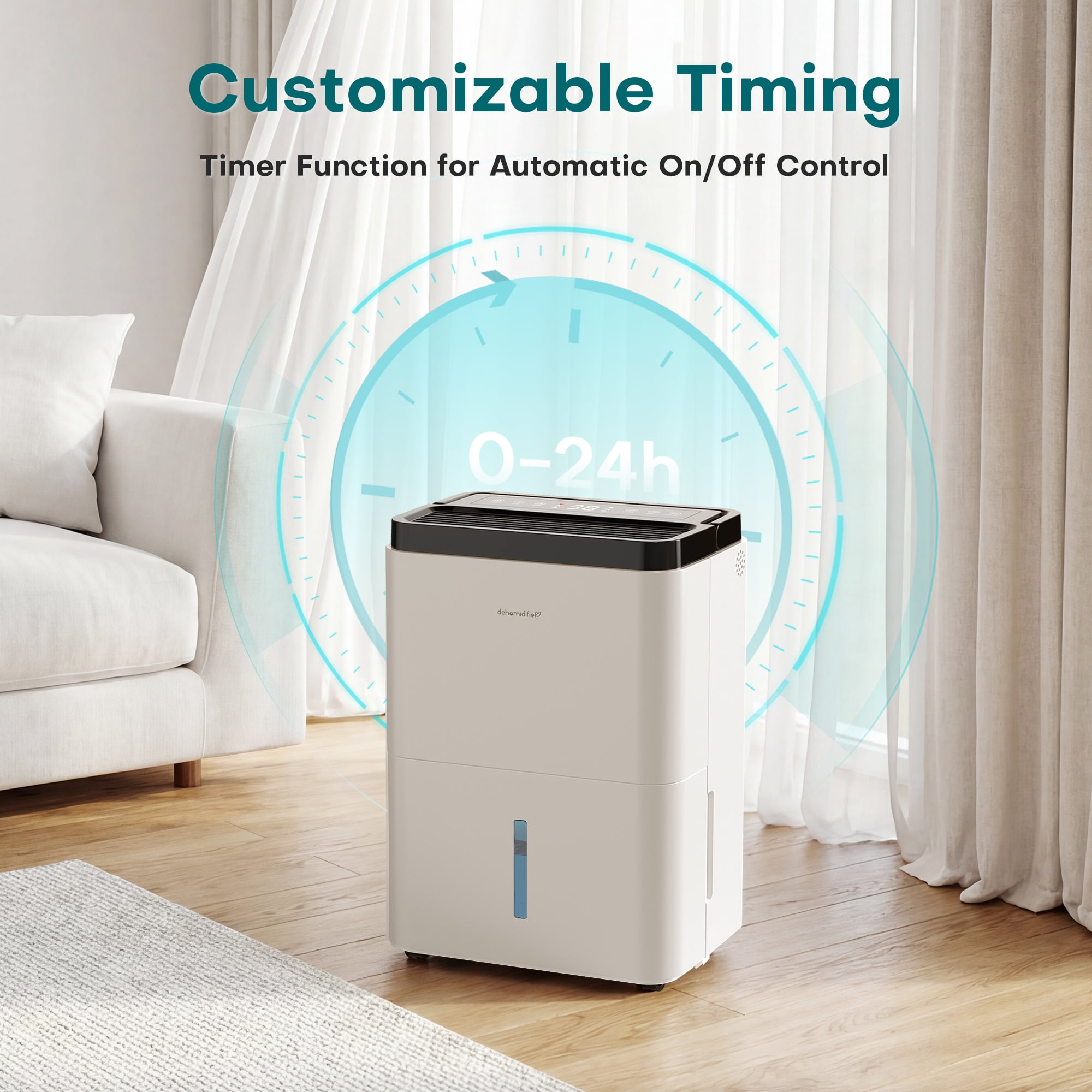 ALROCKET 10 Pint(DOE) ,Max 30 Pint Dehumidifier for Home,Basement with Drain Hose,up to 1500 Sq.Ft,38dB Ultra-Quiet,24H Timer,Smart Humidity Control,2.5L Water Tank