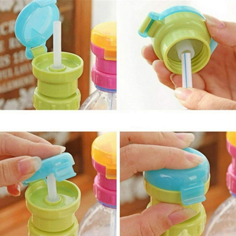 Portable Kids No Spill Choke Water Bottle Cup Adapter with Tube Drinking  Straw for Baby Drink