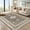 Brown, variant on GAOMON 2x6 Runner Rug Vintage Florla Print Machine Washable Rug Stain Resistant Indoor Carpet Runner Rug with Non Slip Backing Low Pile Floor Cover for Home Decor Hallway Laundry Entryway,Black