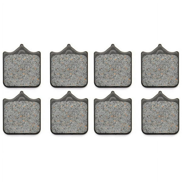 KMG Front Brake Pads Compatible with Brembo Goldline (wire clip pad retention) (P4 34 B) - Non-Metallic Organic NAO Brake Pads Set