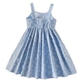 thumbnail image 6 of Kogui Dresses Girls Toddler Girls Dress Linen Ruffle Backless Sleeveless Kids Casual Party Dresses 2T 3T (Blue,2-3 Years), 6 of 7