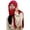 H01-dark Red, variant on Winter Warm Elastic Soft Ear Protection Knitted Scarf Hat Fleece Lined Beanie Hat