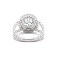 thumbnail image 6 of 2.94 CTW DEW Round Moissanite Halo Engagement Ring in 14K White Gold, 6 of 7