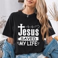 thumbnail image 4 of Jollimate Jesus Saved My Life Shirt, Jesus shirt, Christian 4th July Shirts, Christian Gift For Girl, 4 of 6