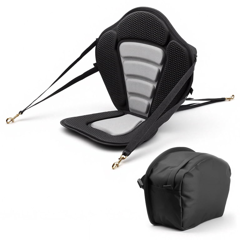 KFFKFF Universal Kayak Seat with Back Support and Storage photo 1