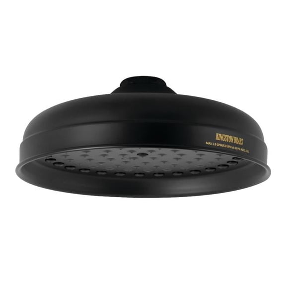 Kingston Brass 8 in. Victorian OD Raindrop Shower Head with 91 Water Channels, Matte Black