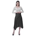 thumbnail image 2 of Moomaya Jupe Midi à Ourlet Mouchoir pour Femmes Taille Haute Décontractée Jupes d'Été, 2 of 6