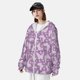 thumbnail image 3 of Fotbe Purple Butterflies Floral Chaqueta con Protección Solar UPF 50+ para Hombre y Mujer, Camisa con Capucha y Bolsillos-Small, 3 of 7