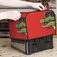 thumbnail image 7 of Honeii Cool Crocodile With Sunglasses Print 4 slice Toaster Cover, Two Slice Toaster Dust-proof Cover For Kitchen Small Appliance and Fingerprint Protection, 7 of 7