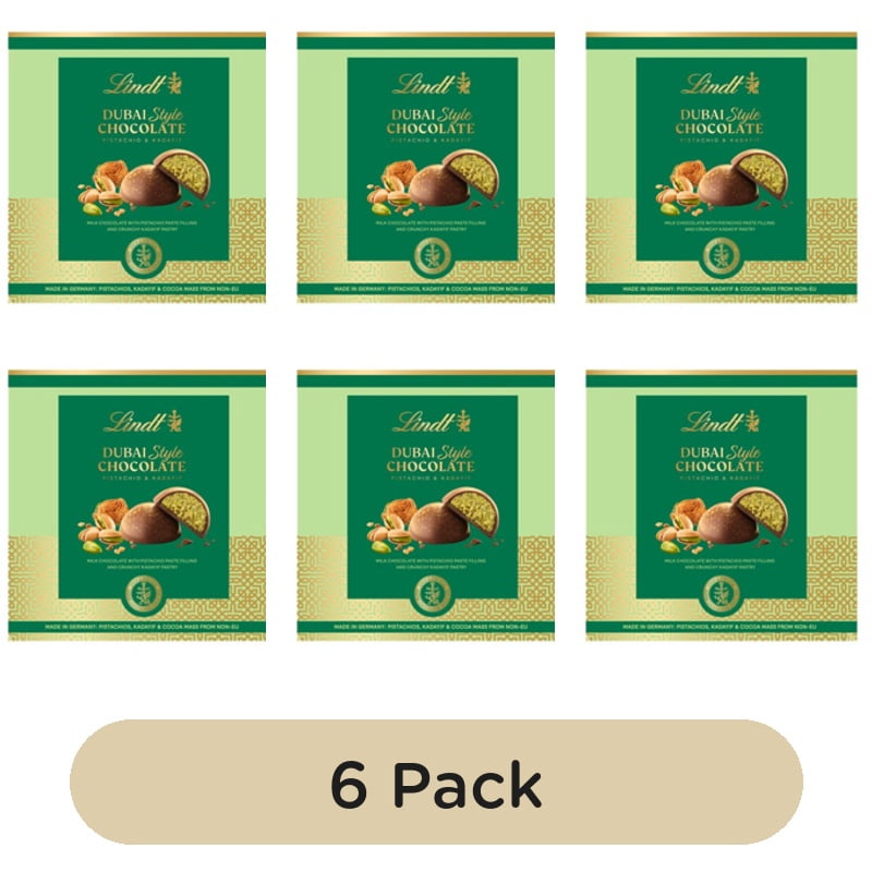 Lindt Dubai Style Milk Chocolate Pralines 90g, British Import (Pack of 6)