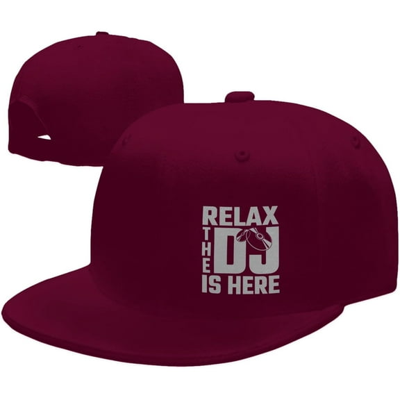 Relax The DJ's Here Hat Fashion Trucker Hat Flat Brim Baseball Caps