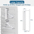 thumbnail image 2 of Magnetic Hanger Organizer Stacker,Clothes Hanger Storage Rack,Hanger Holder for Closet Laundry Room Washing Machine,White, 2 of 4