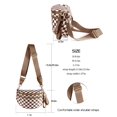 thumbnail image 4 of Bandolera FEIBOON Spacious a cuadros de nylon para mujer, 4 of 6