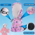 thumbnail image 4 of Guantes de invierno para niños y niñas, impermeables, de esquí puro, para exteriores, 4 of 5