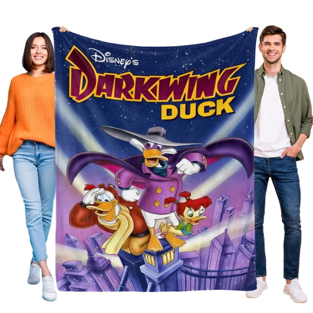 El Pato Darkwing anti-pilling, suave, ligera, esponjosa y acogedora de lujo para hogar y cocina – Perfecta para niños y adultos, 100 x 150 cm