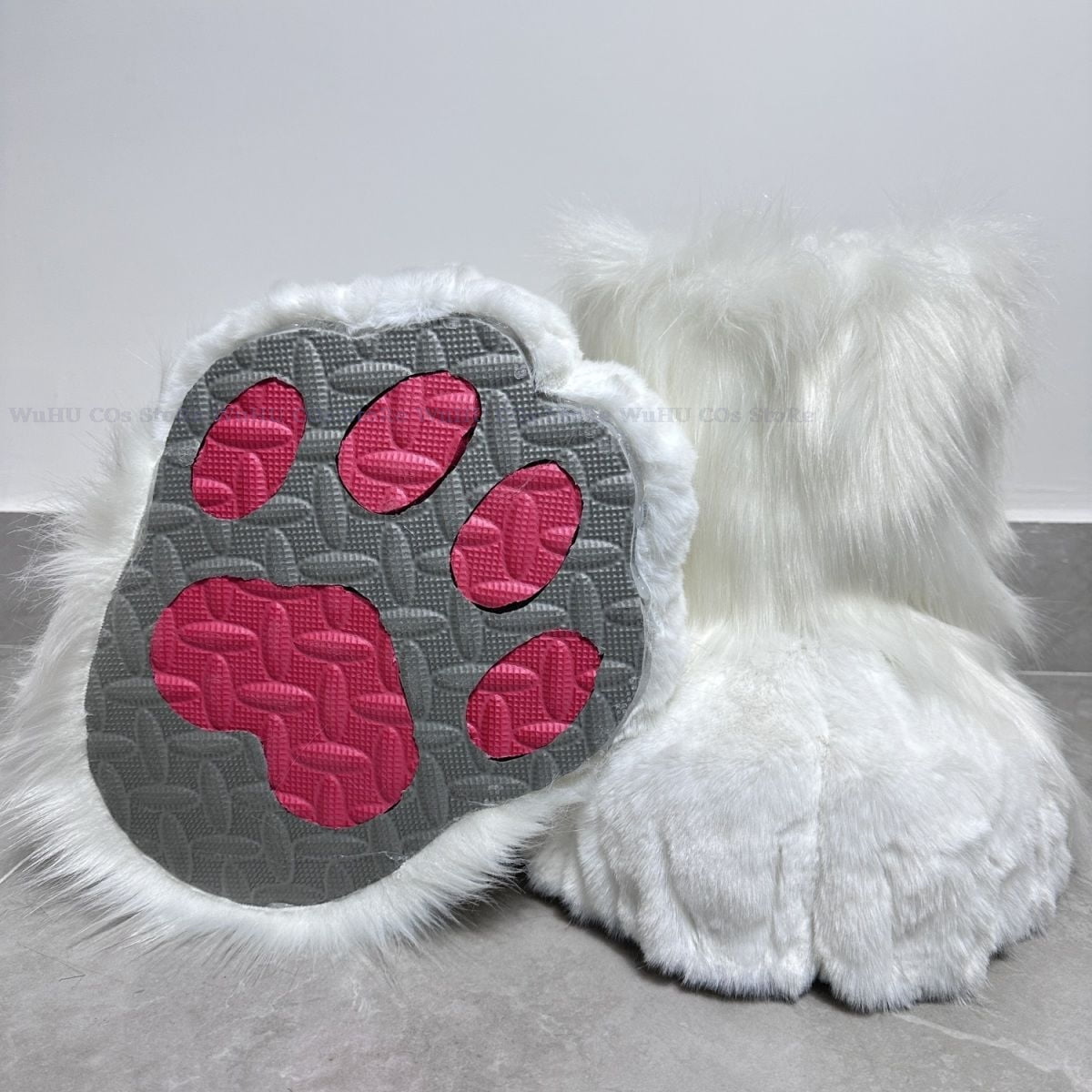 Kit De Zapatos Con Patas De Fursuit – Botas Peludas De Peluche De 35 Cm – Accesorios Para Cosplay, Halloween Y Disfraces De Animales – Color Marrón
