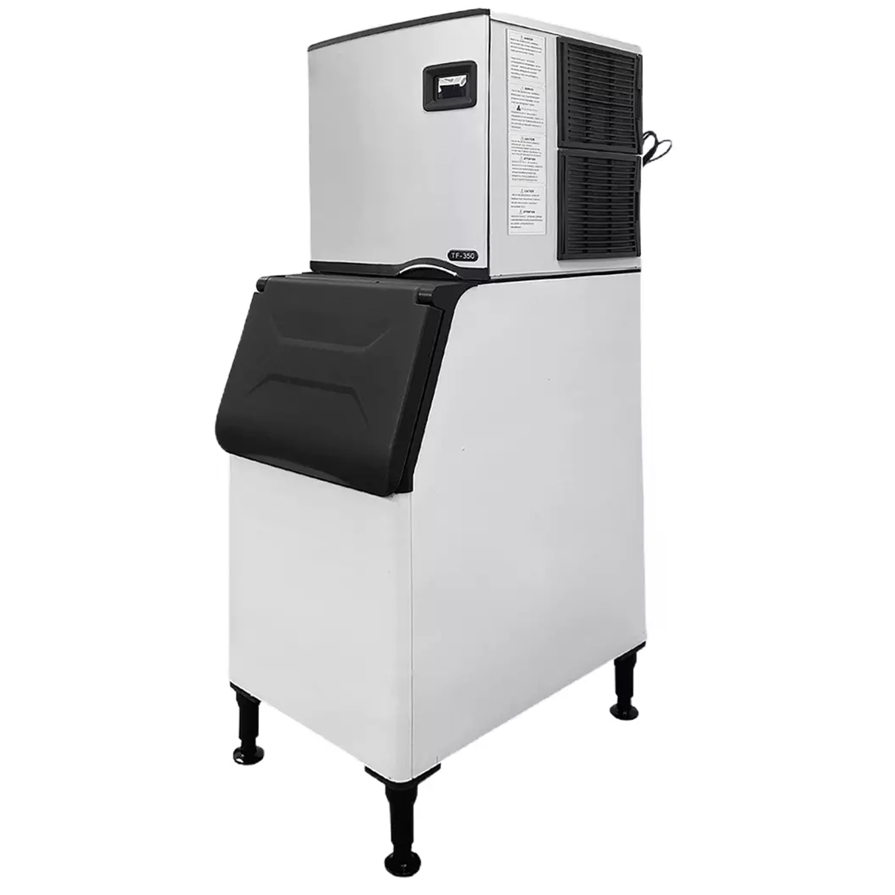 350 Lbs/ 24H Commercial Ice Maker Split Ice Cube Machine Cafe, Free Standing Ice Cube Machine 110V, NSF